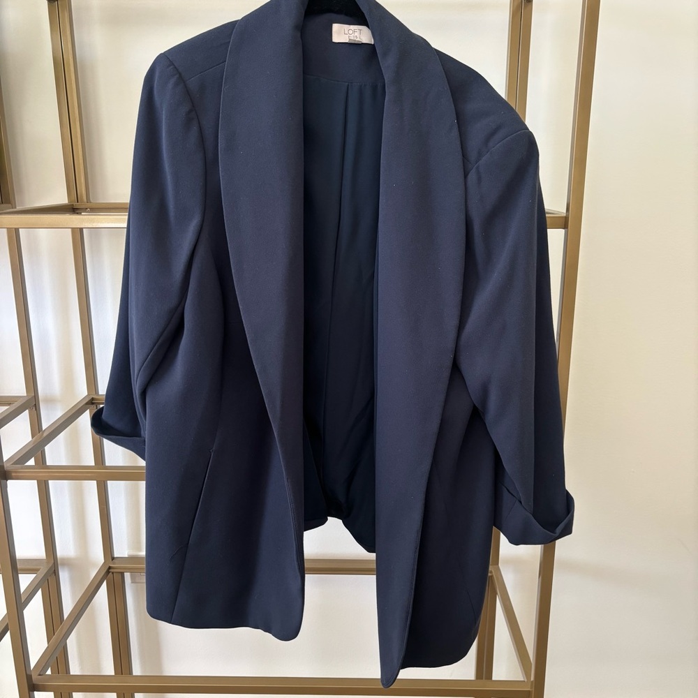 LOFT Classic Navy Blazer